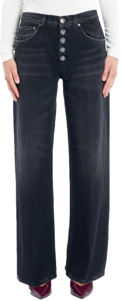 Dondup Trousers Black Zwart