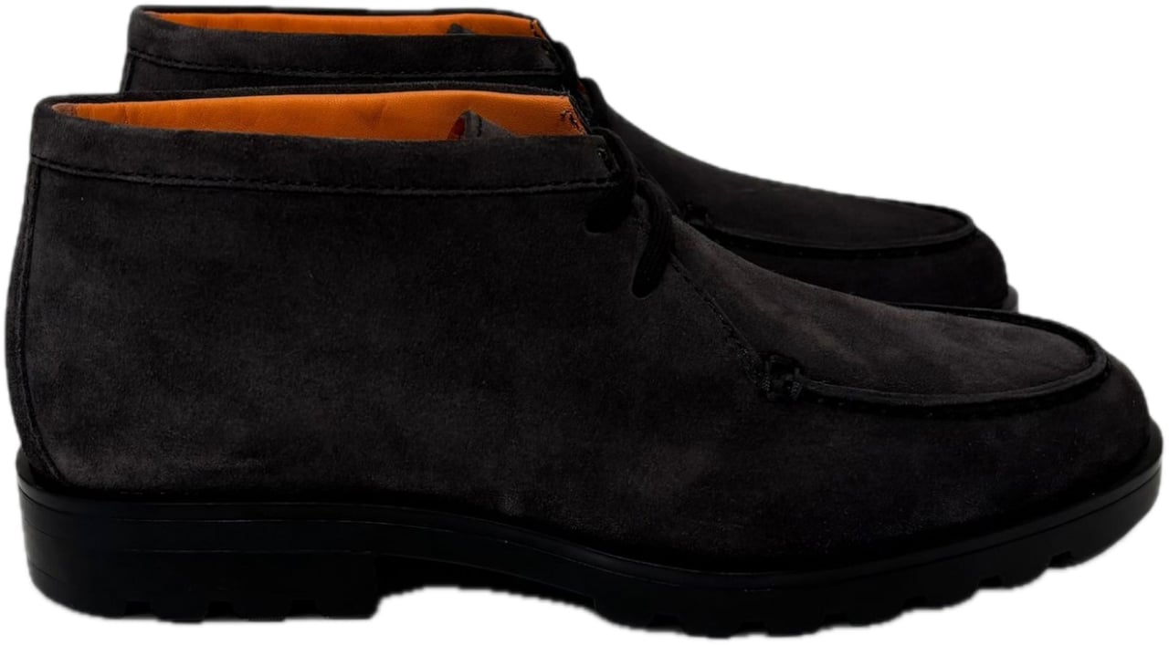 Santoni Detroit Gomma Roccetta Nero Grijs