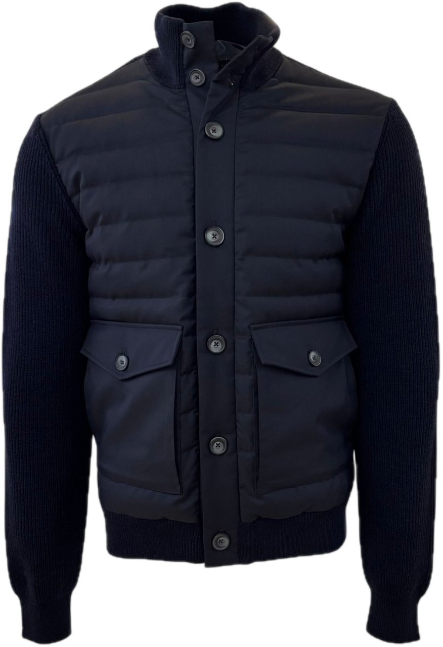 Herno Vest/jack navy Blauw