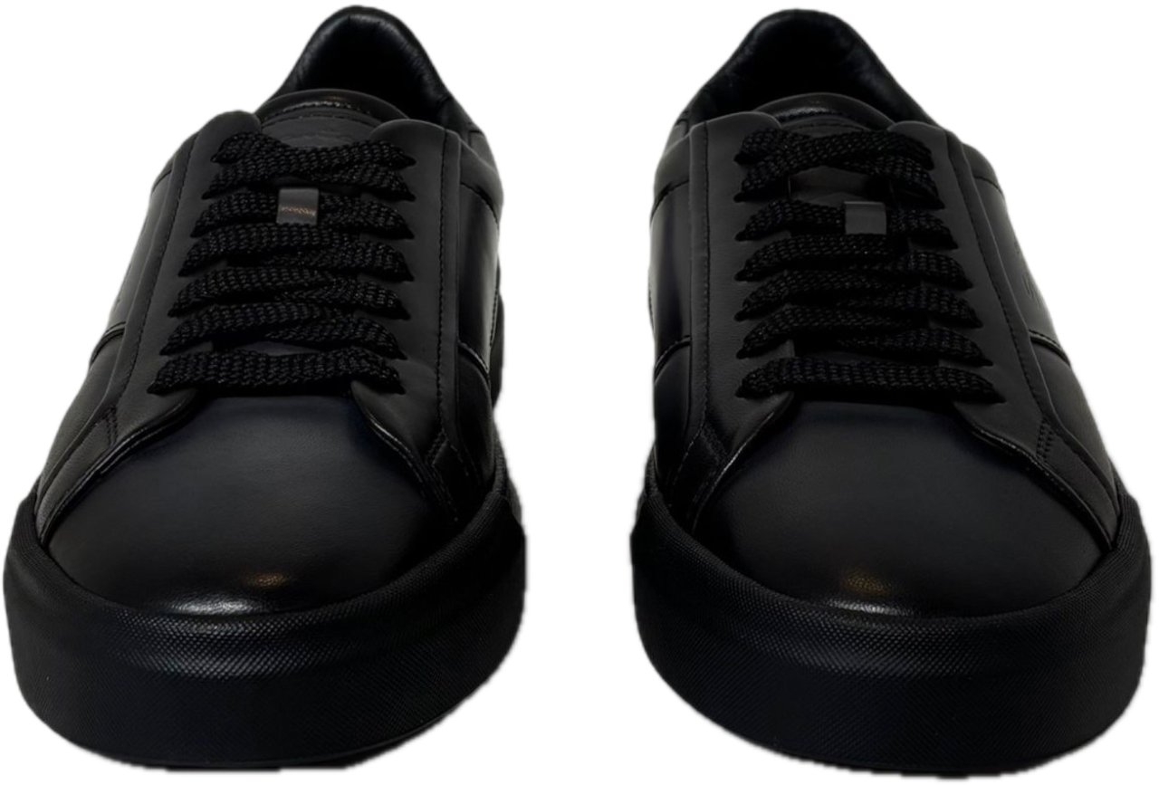 Santoni Sneaker leer Gloria antraciet Grijs