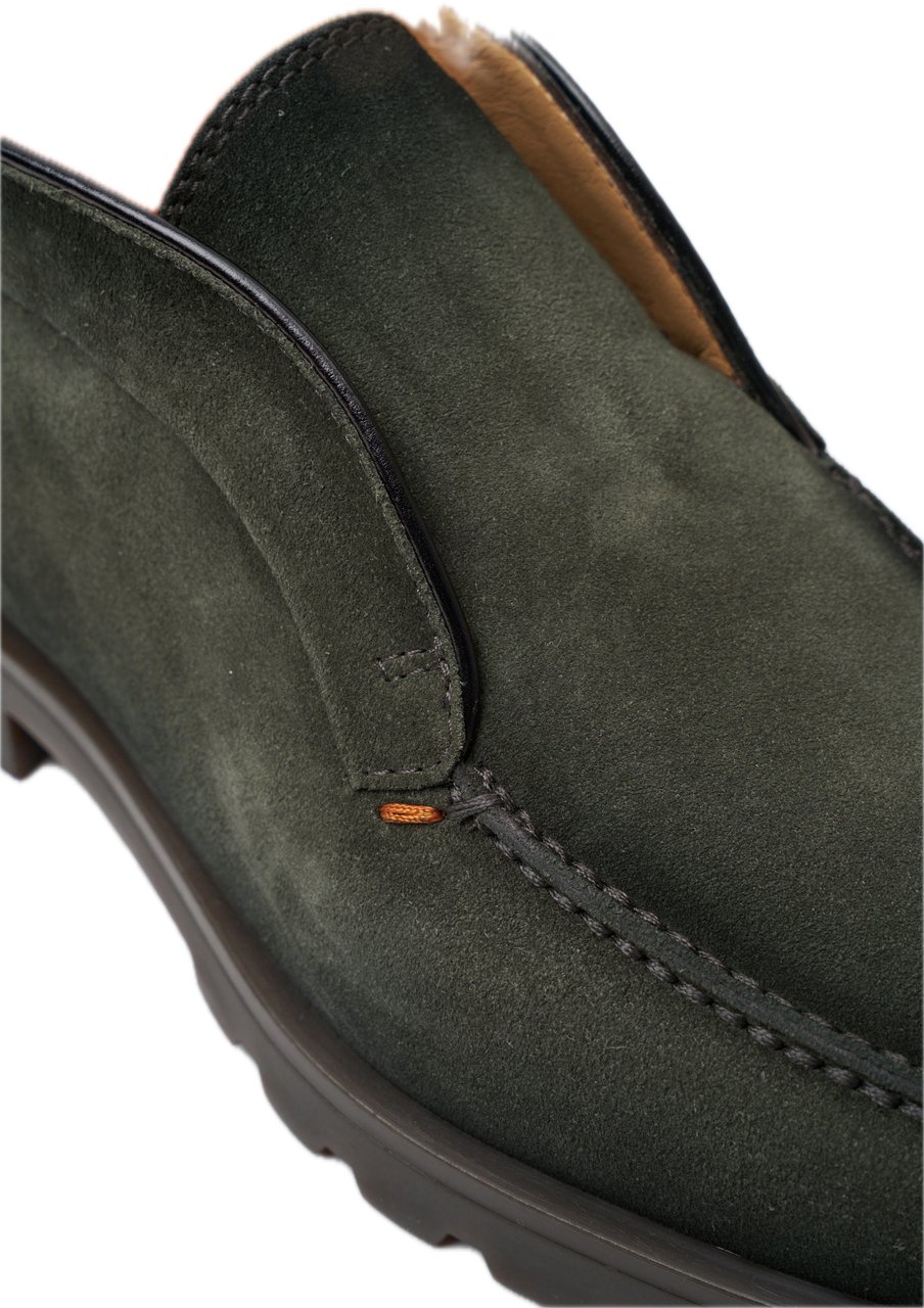 Santoni Instapper Detroit Gomma donkergroen Groen