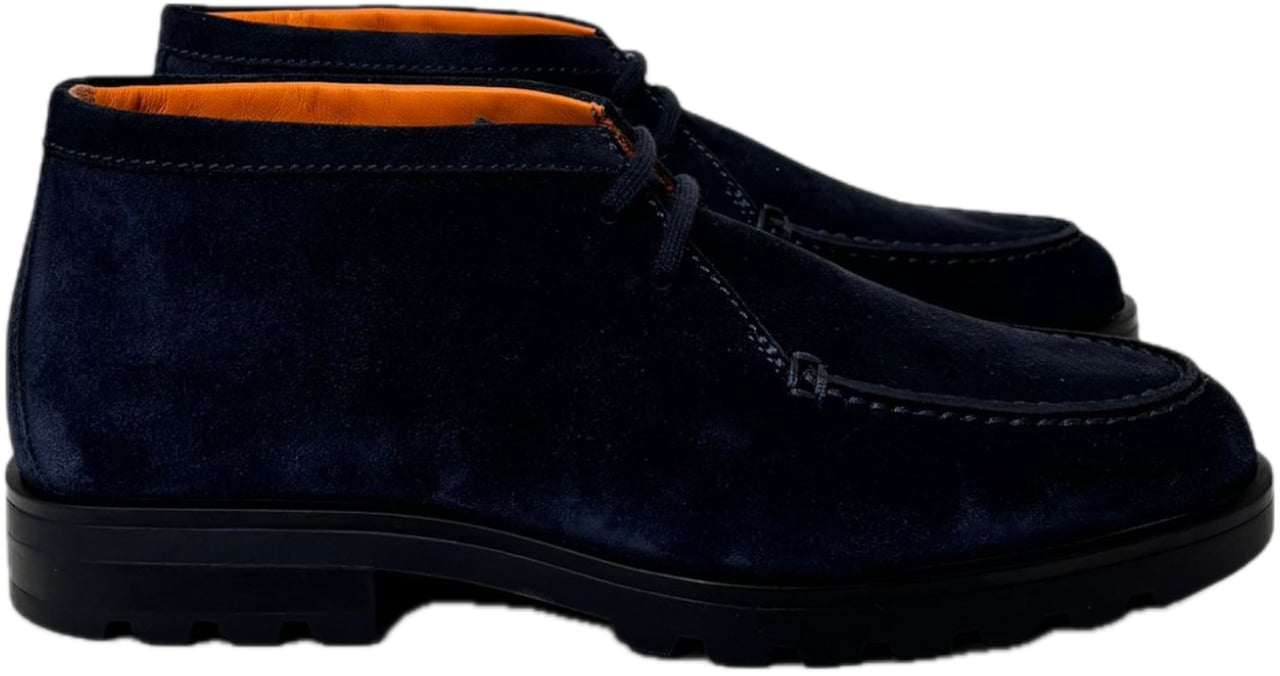 Santoni Detroit Gomma Blauw