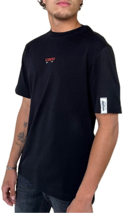 Iceberg T-shirt Black Zwart