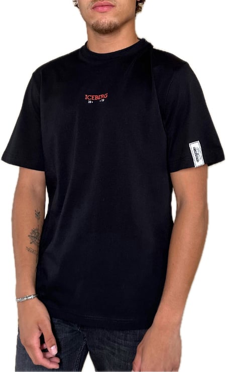 Iceberg T-shirt Black Zwart