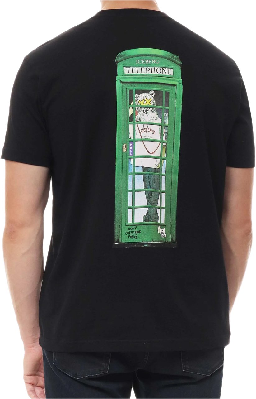Iceberg T-shirt Black Zwart