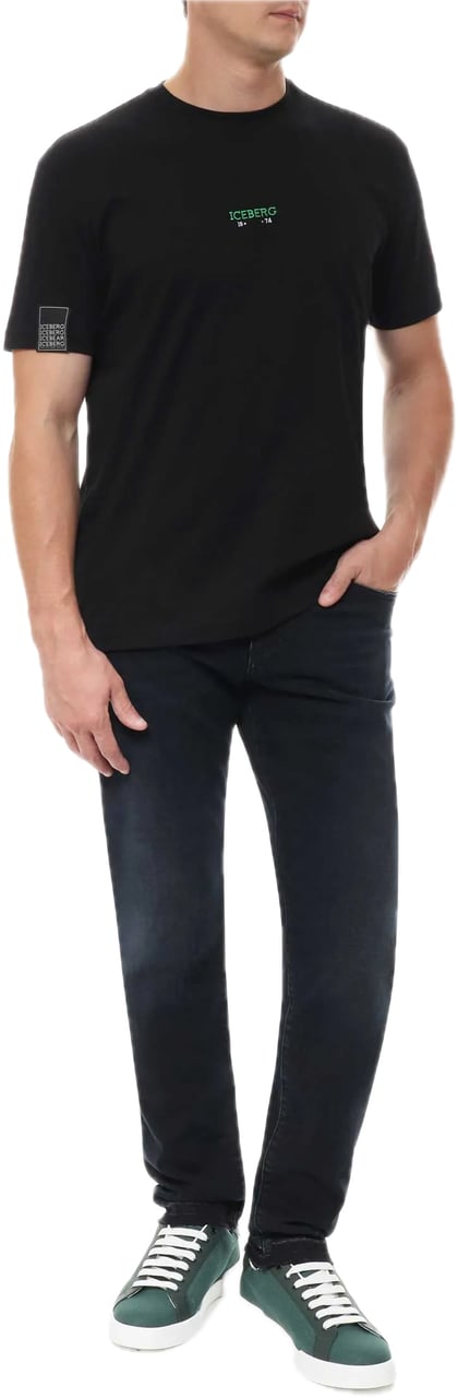 Iceberg T-shirt Black Zwart