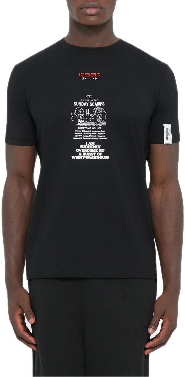 Iceberg T-shirt Black Zwart