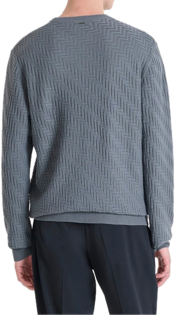 Antony Morato Blue Knitwear Blauw