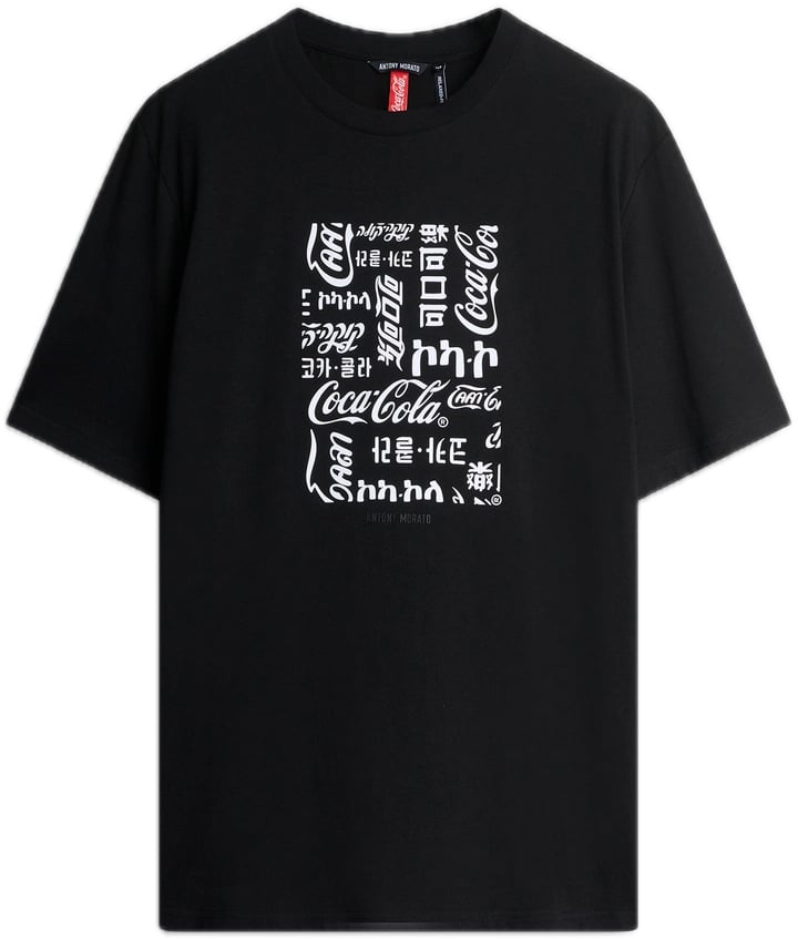 Antony Morato T-shirt Black Coca Cola Zwart