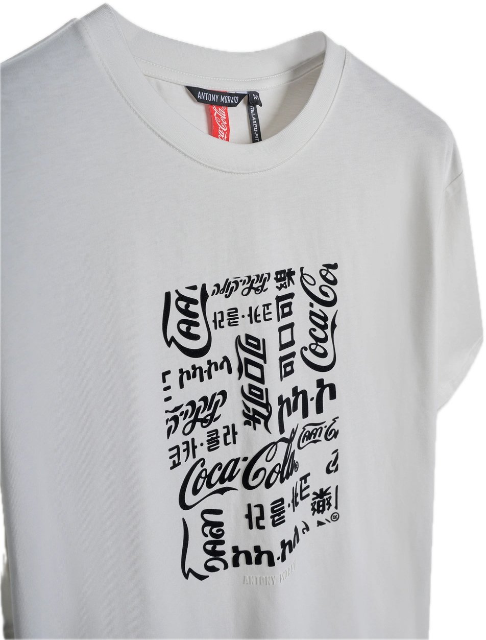 Antony Morato T-shirt White Coca Cola Wit