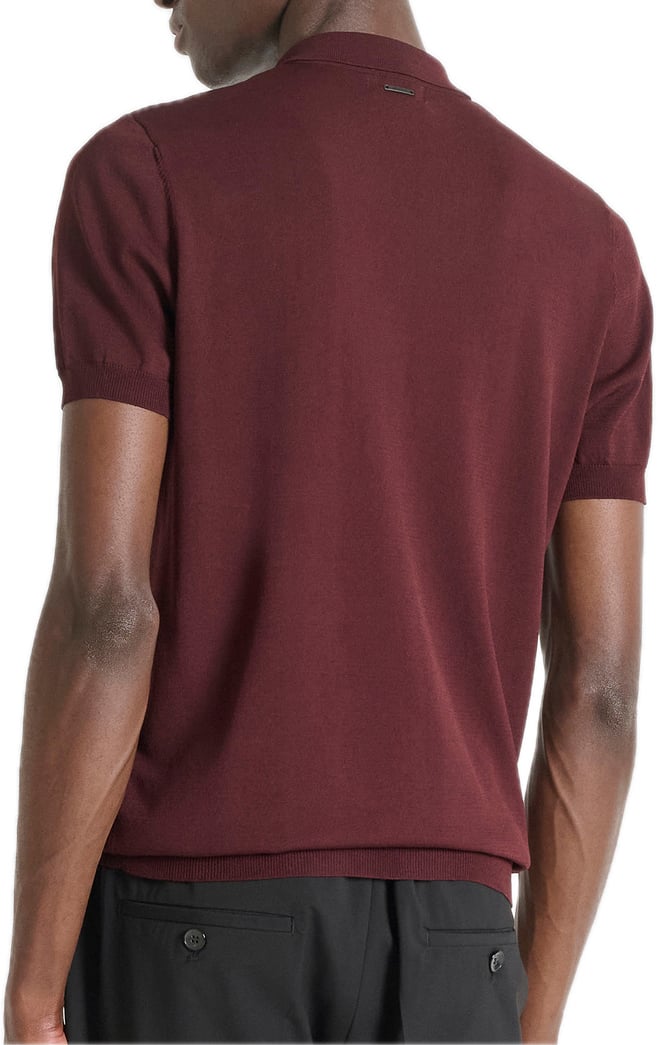 Antony Morato Polo Zipper Burgundy Rood