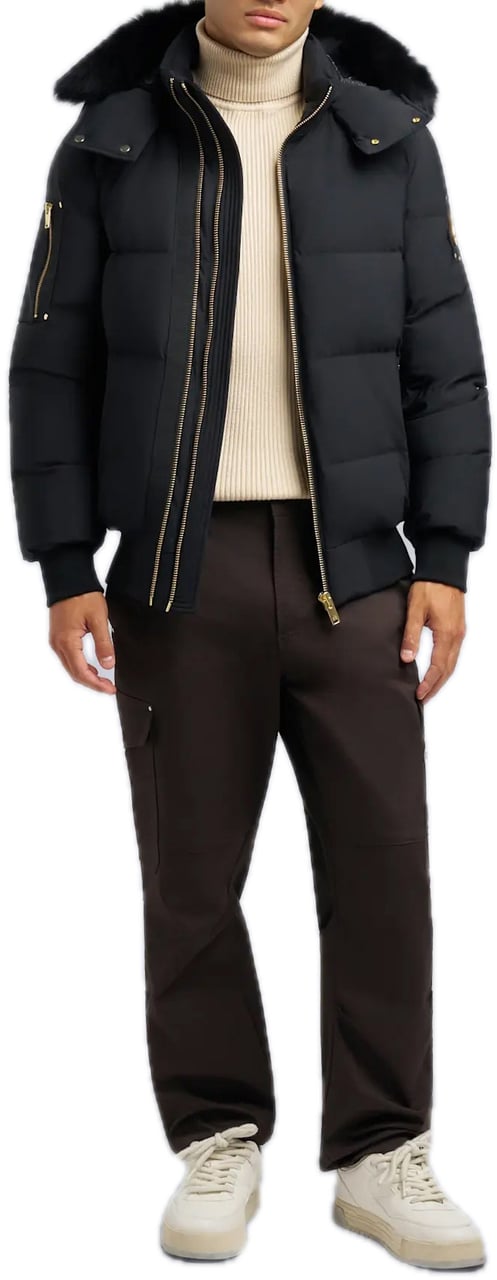 Moose Knuckles Men Stagg Bomber Gold Zwart