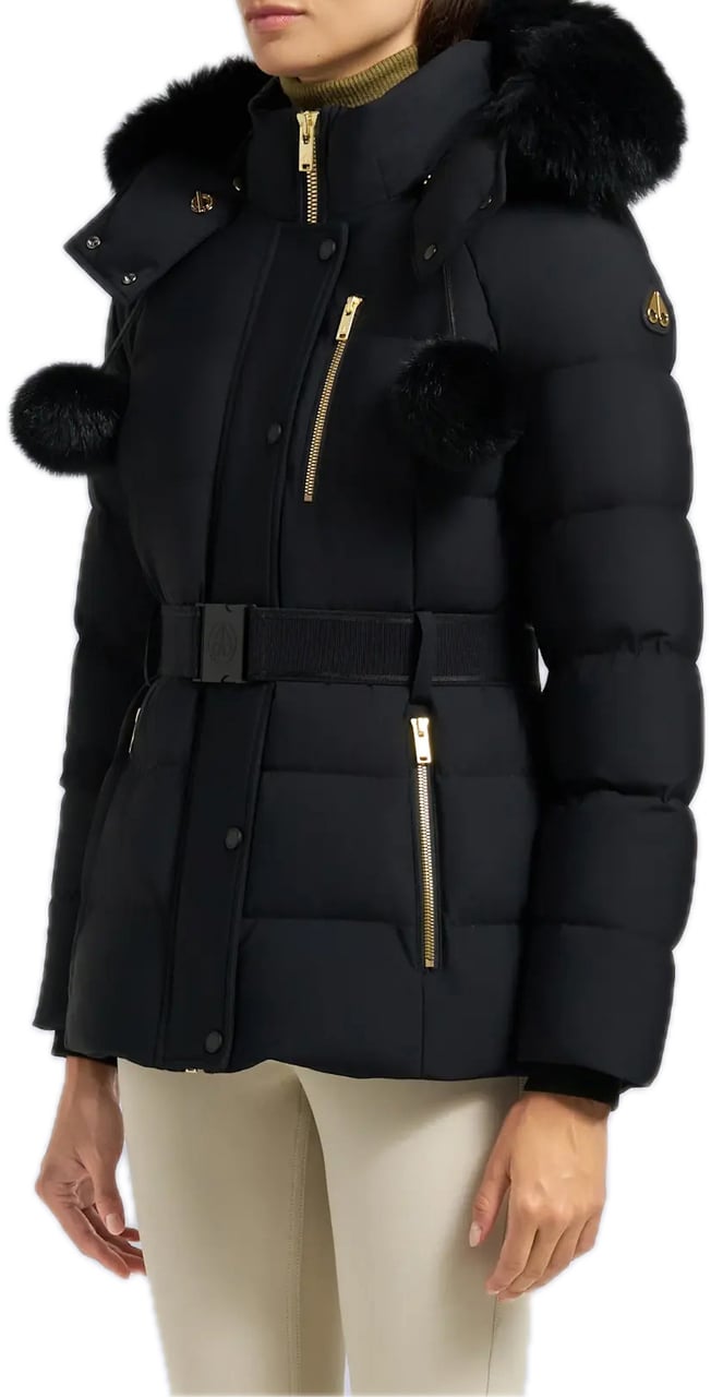 Moose Knuckles Women Cambria Jacket Gold Black Zwart