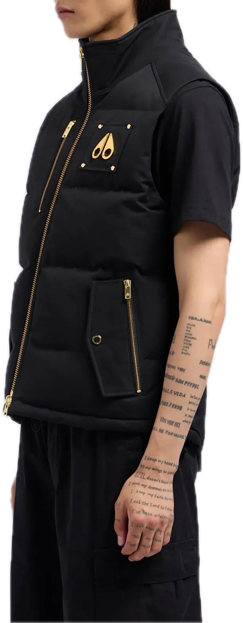 Moose Knuckles Westmount Bodywarmer Gold Black Zwart