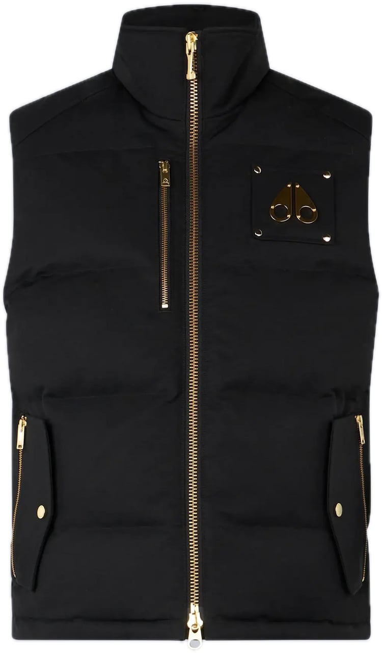 Moose Knuckles Westmount Bodywarmer Gold Black Zwart