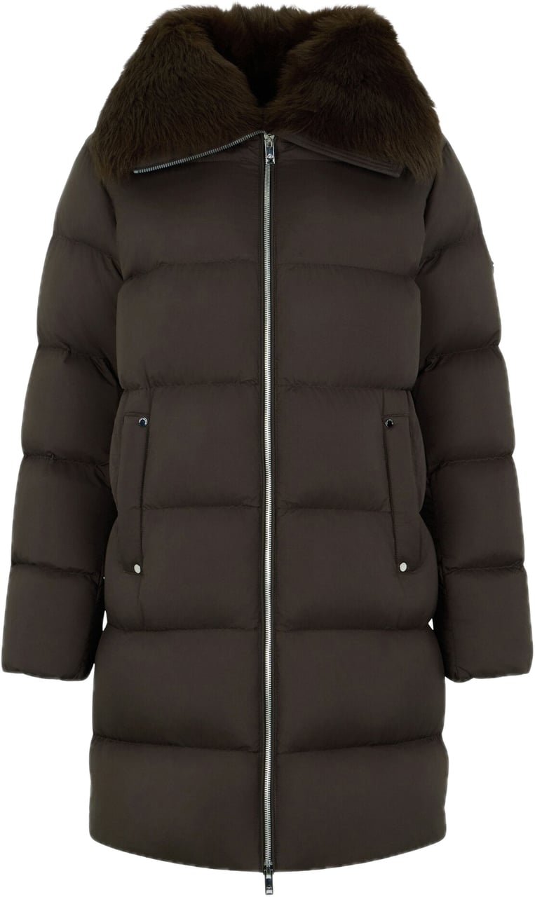 Moose Knuckles Belle Sh Long Puffer Espresso Bruin