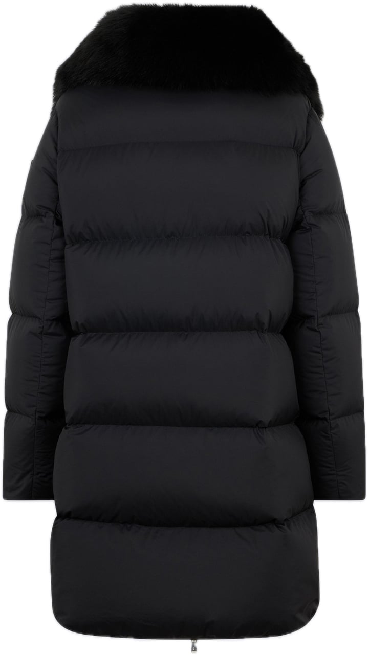 Moose Knuckles Belle Sh Long Puffer Black Zwart