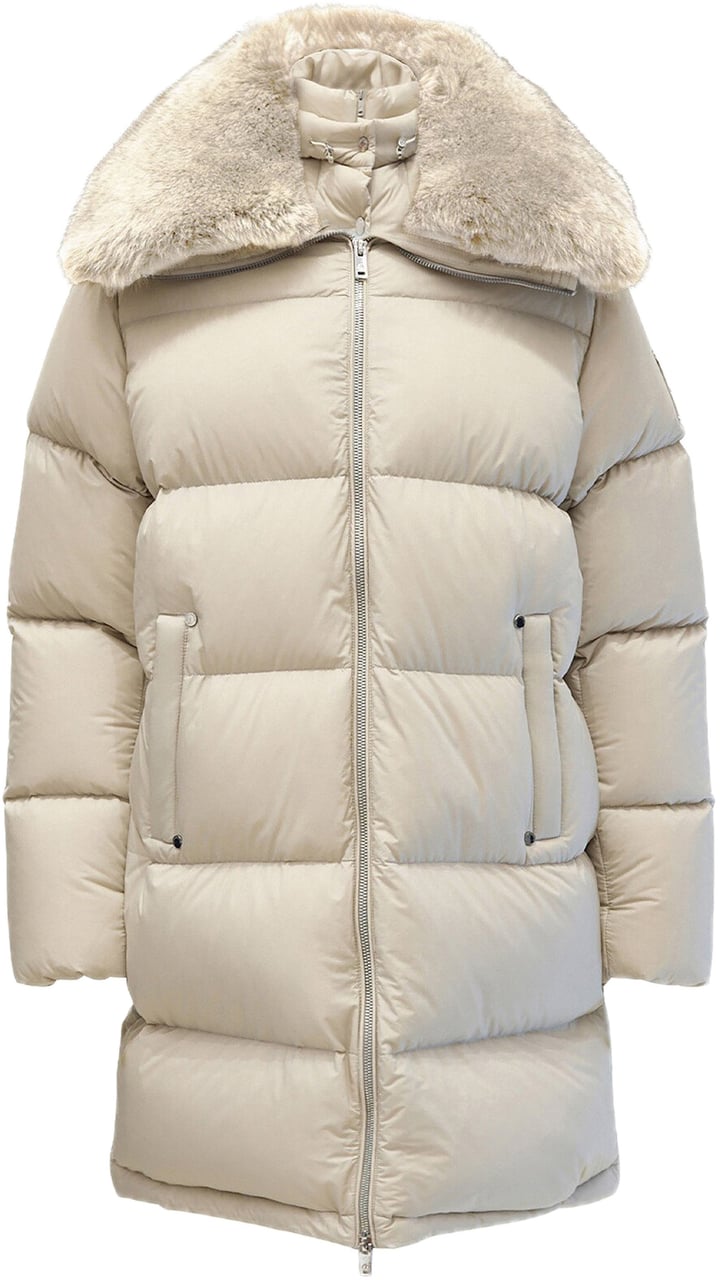 Moose Knuckles Belle Sh Long Puffer Alabaster Wit