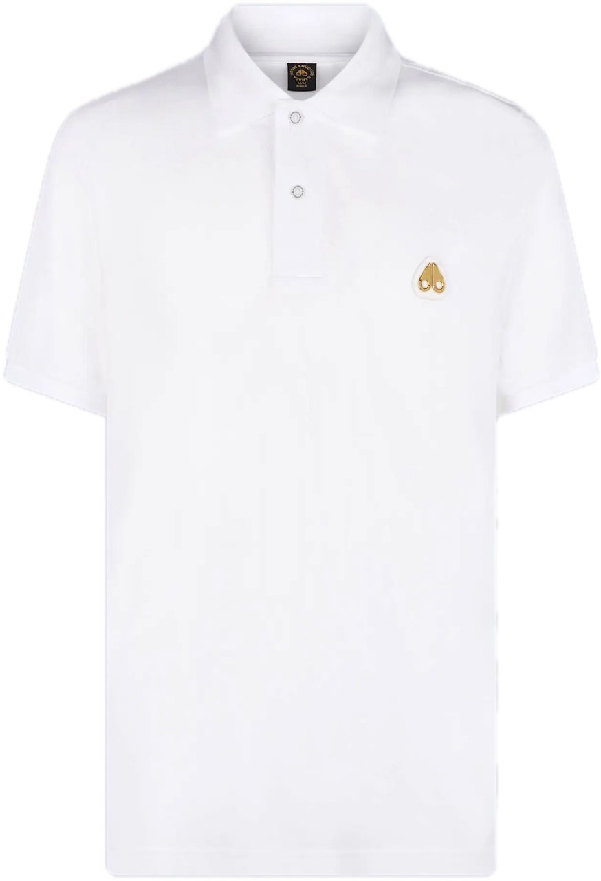 Moose Knuckles Everett Gold Polo White Wit