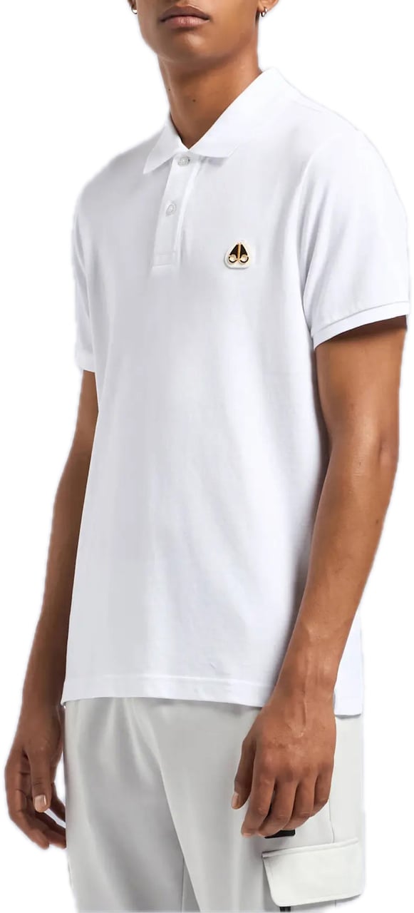 Moose Knuckles Everett Gold Polo White Wit