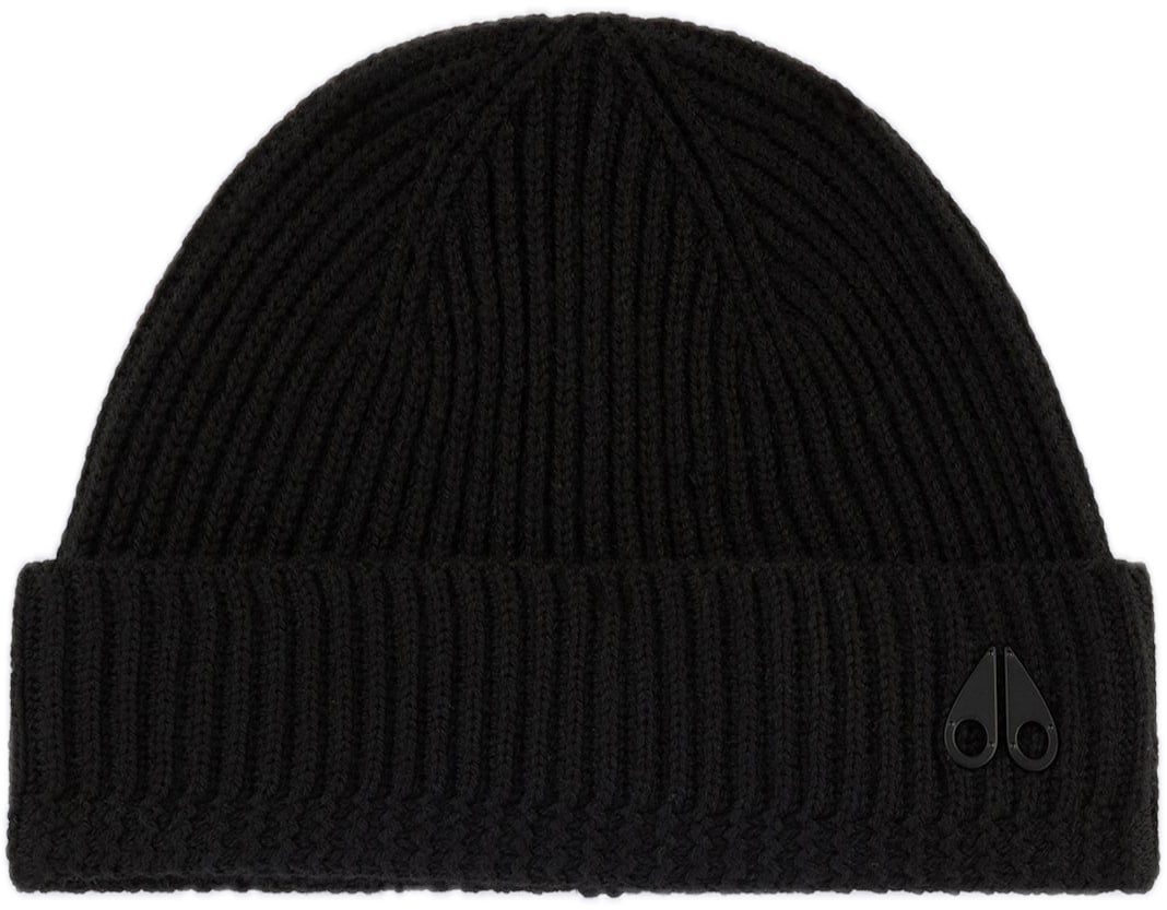 Moose Knuckles Trimble Skull Beanie Black Zwart