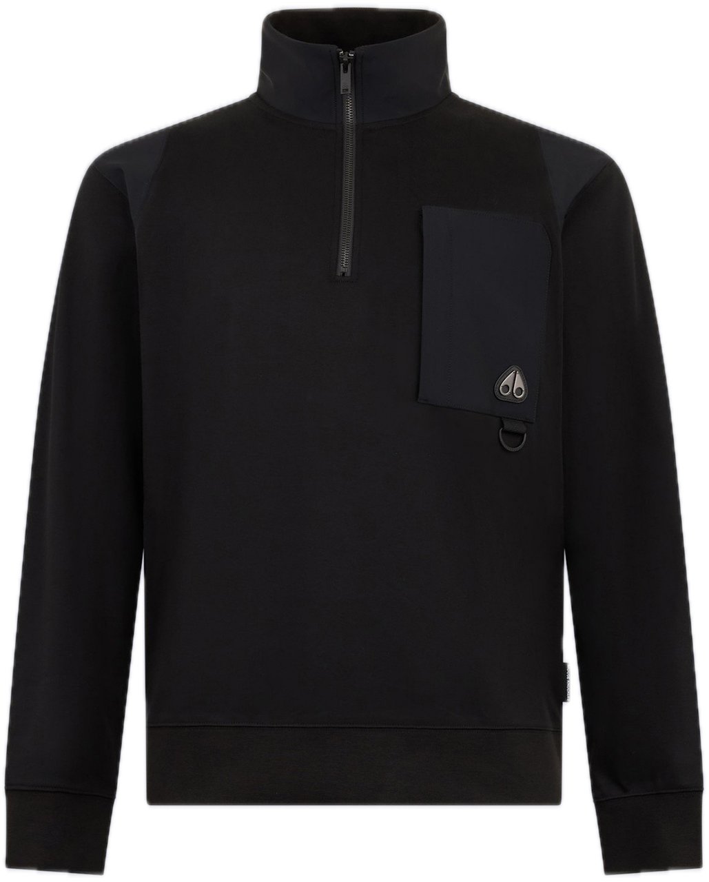Moose Knuckles Dalon Half Zip Black Zwart