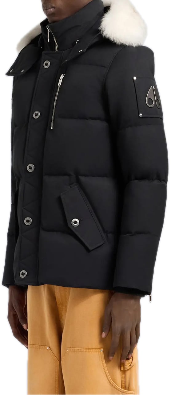 Moose Knuckles Original 3Q Jacket Natural White Zwart