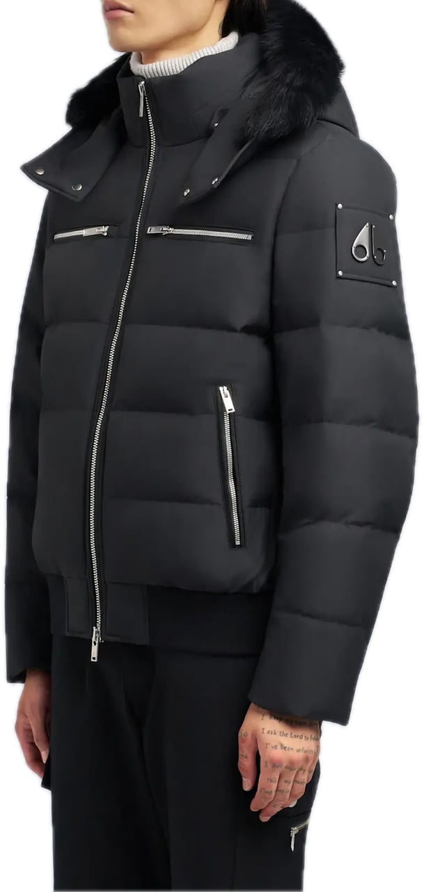 Moose Knuckles Cloud Bomber Shearling Black Zwart