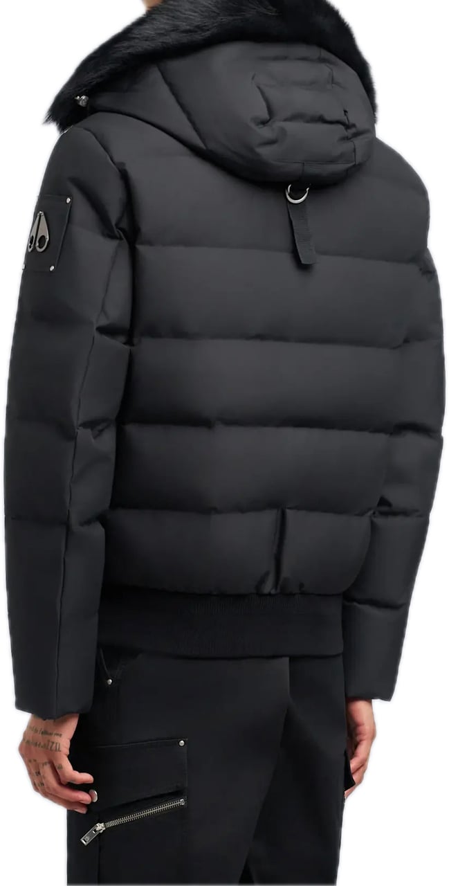 Moose Knuckles Cloud Bomber Shearling Black Zwart