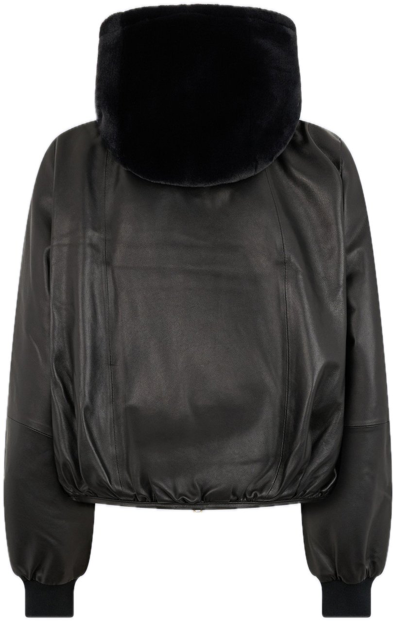 Moose Knuckles Cardin Bunny Jacket Gold Black Zwart