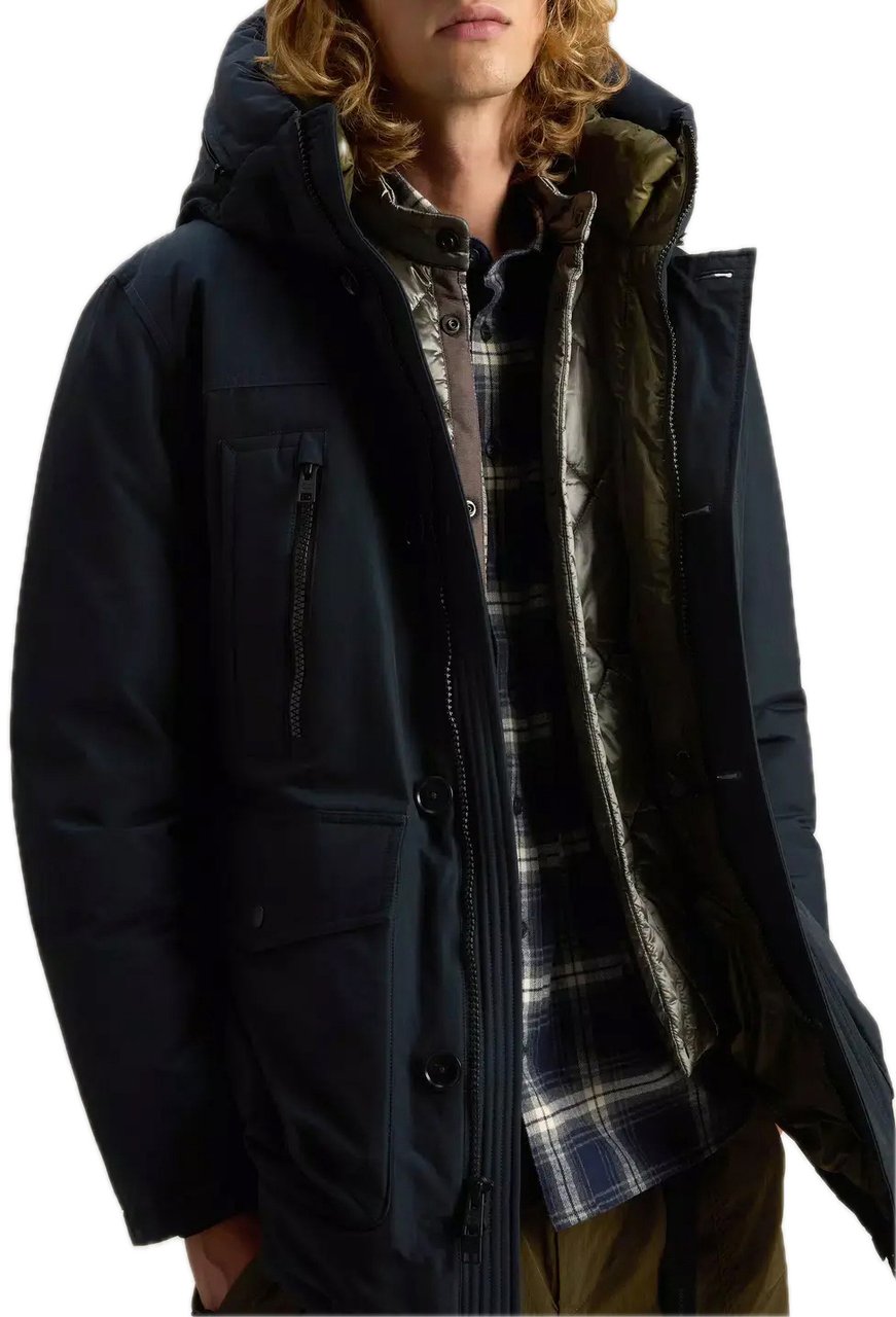 Woolrich Ramar Arctic Parka Evolution Melton Blauw