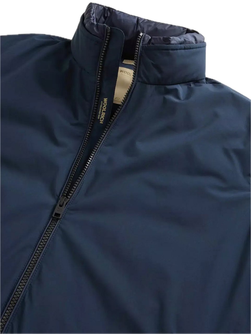 Woolrich Cloud Lewis Bomber Melton Blue Blauw
