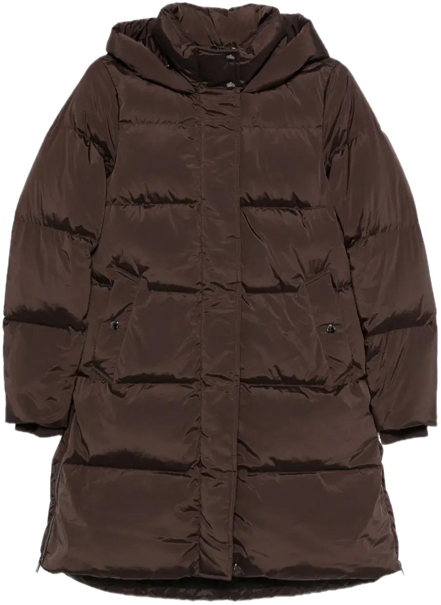 Woolrich Kelly Jacket Long Soil Brown Bruin