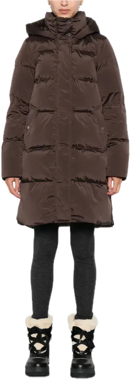 Woolrich Kelly Jacket Long Soil Brown Bruin