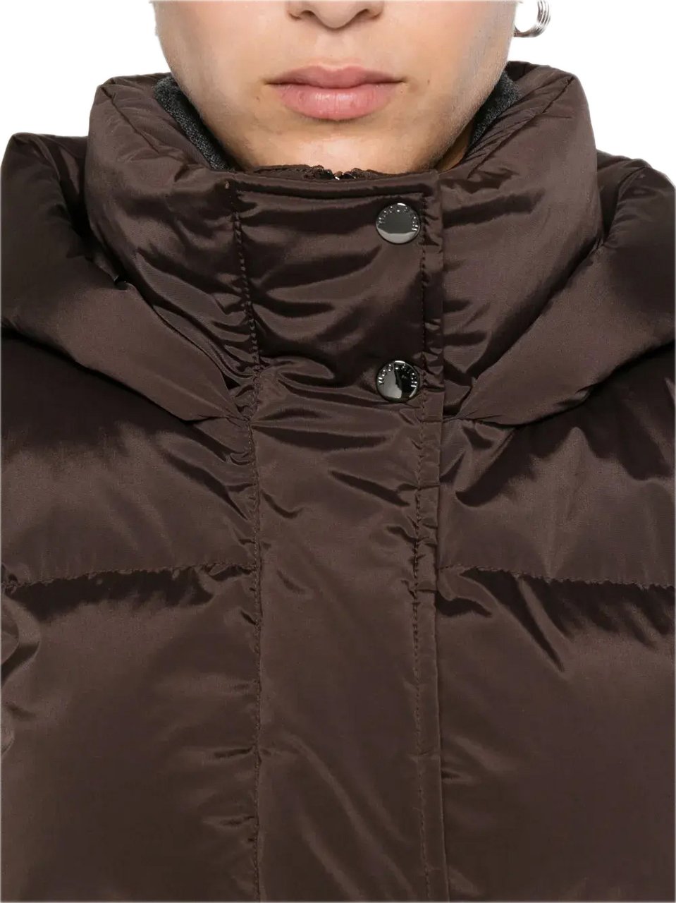 Woolrich Kelly Jacket Long Soil Brown Bruin