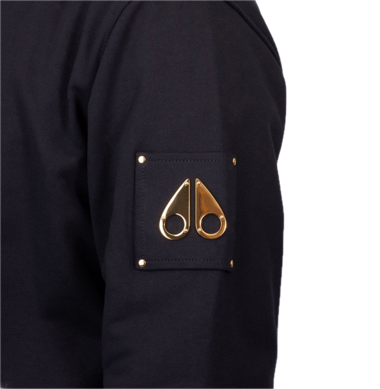 Moose Knuckles Snyder 1/4 Zip Gold Black Zwart