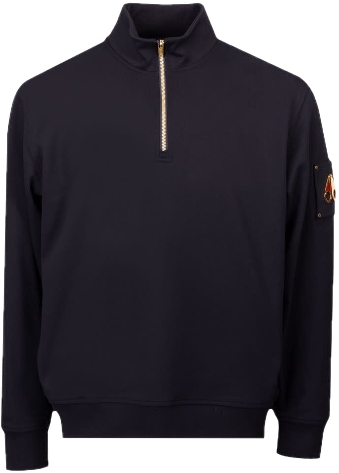 Moose Knuckles Snyder 1/4 Zip Gold Black Zwart