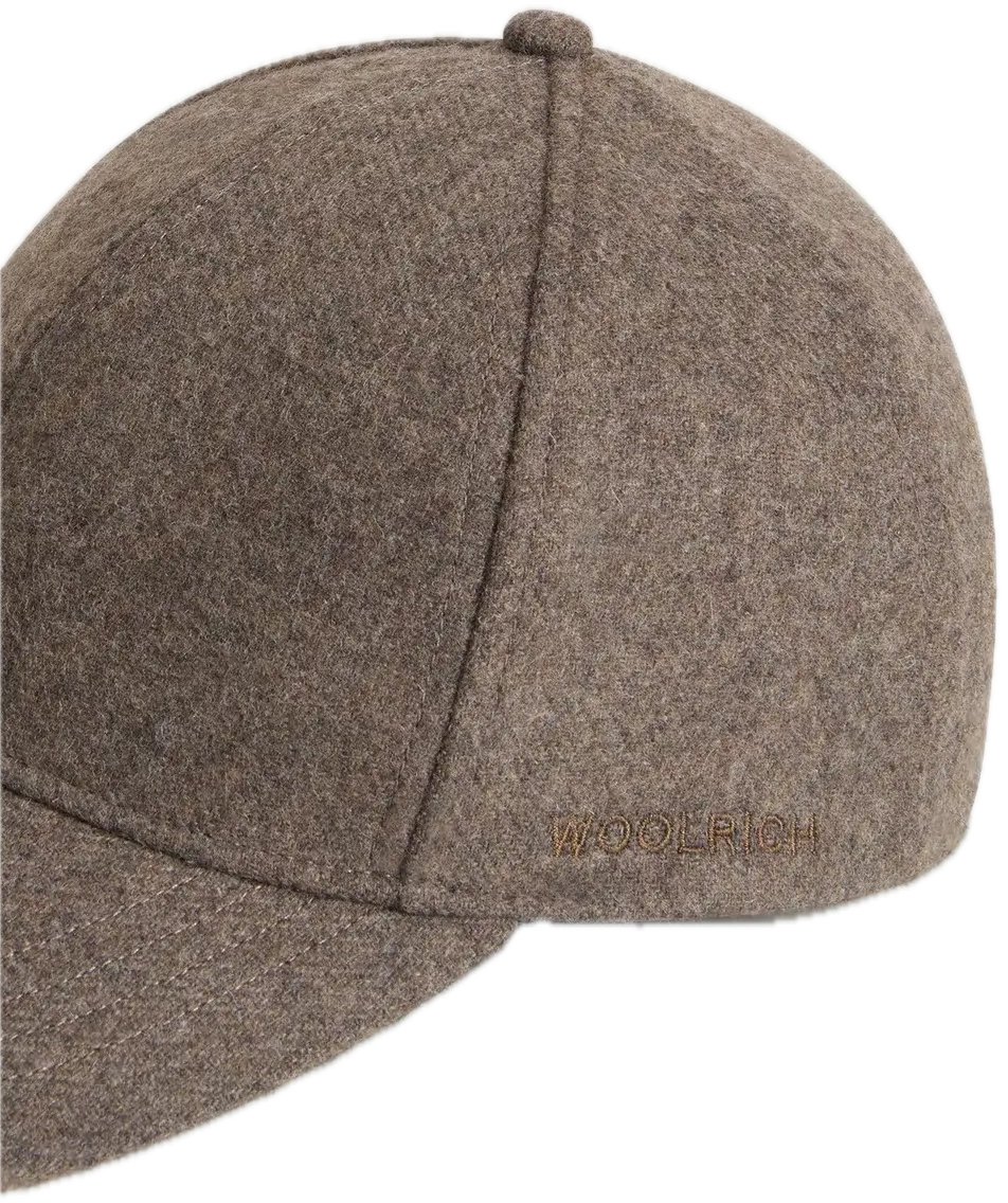 Woolrich Solid Wool Cap Falcon Brown Bruin