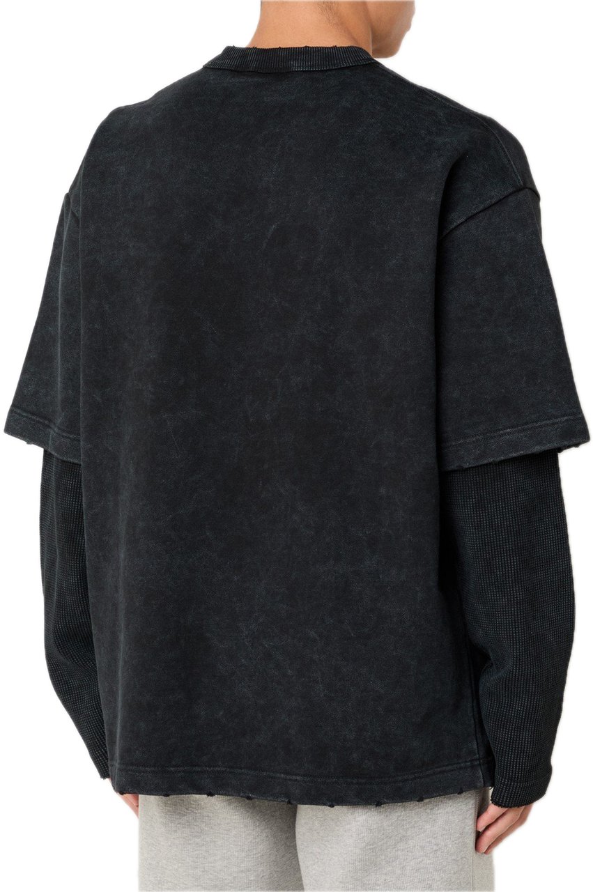 Daily Paper Layered ls-t-shirt Zwart
