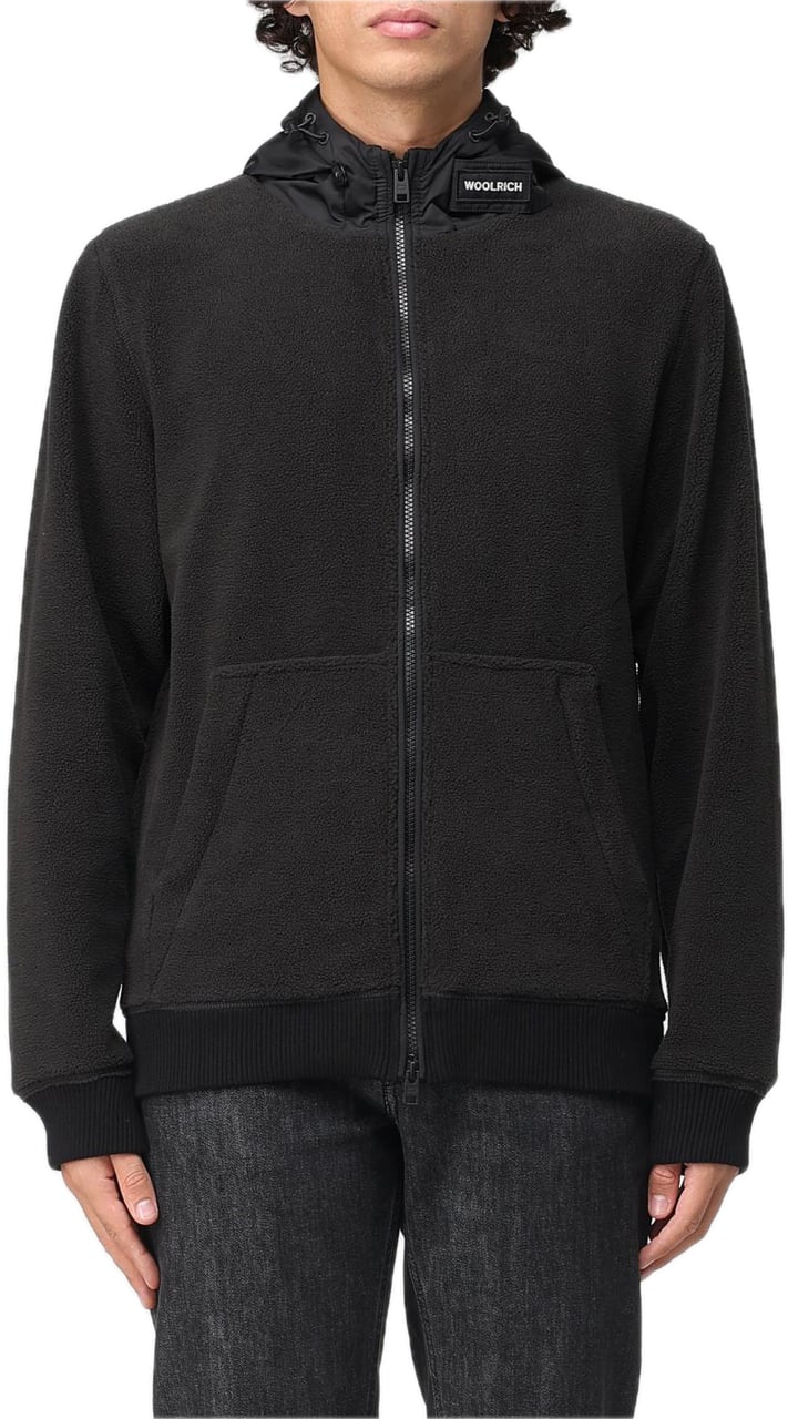 Woolrich Full zip hoodie jacket Zwart
