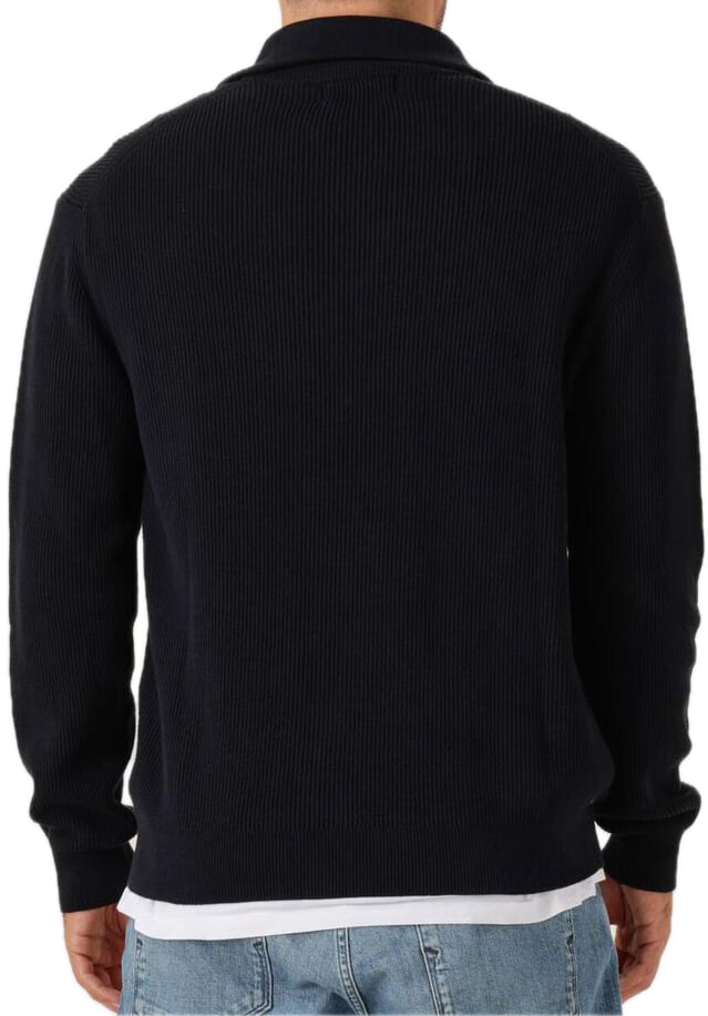 Pure Path essential knitwear halfzips weater Blauw