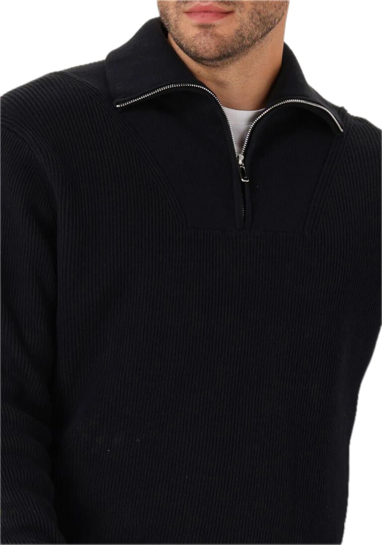 Pure Path essential knitwear halfzips weater Blauw