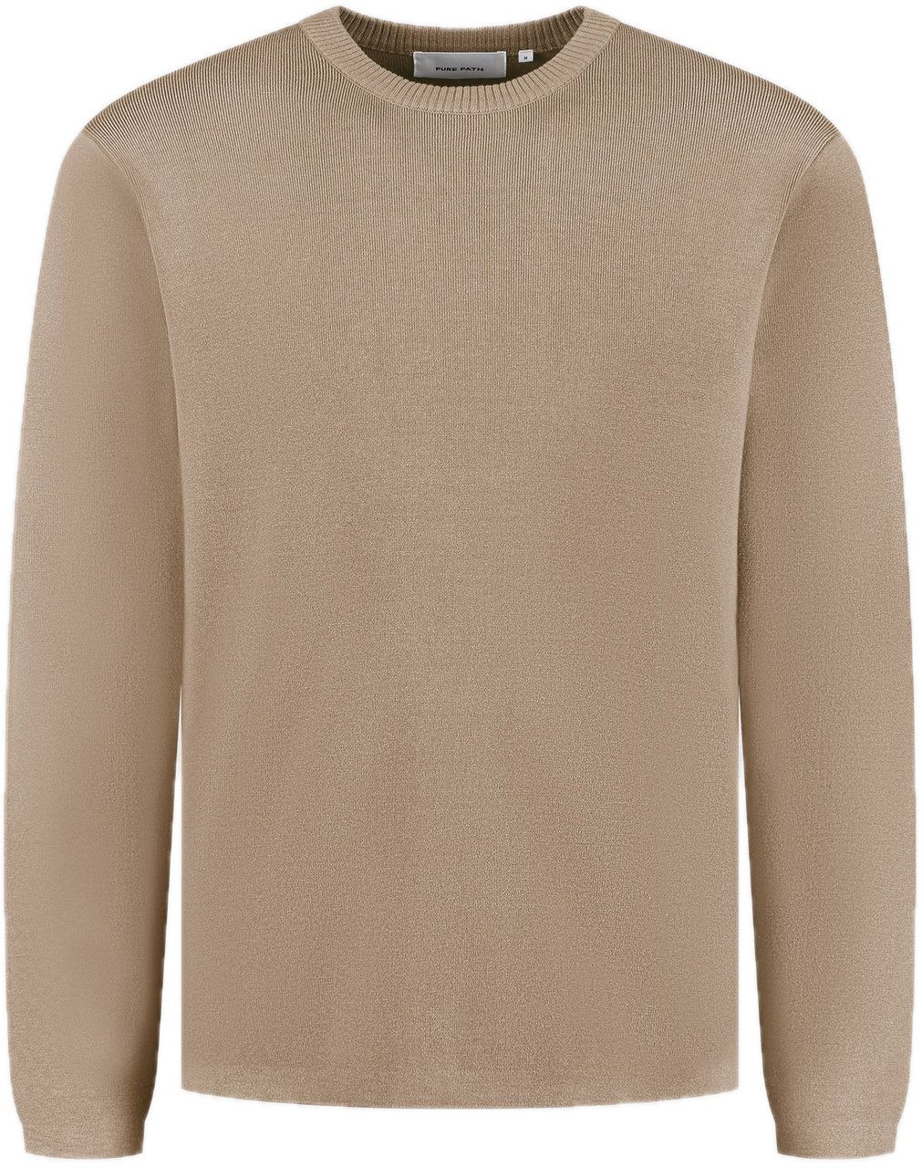Pure Path Heavy Knit Sweater Taupe Taupe