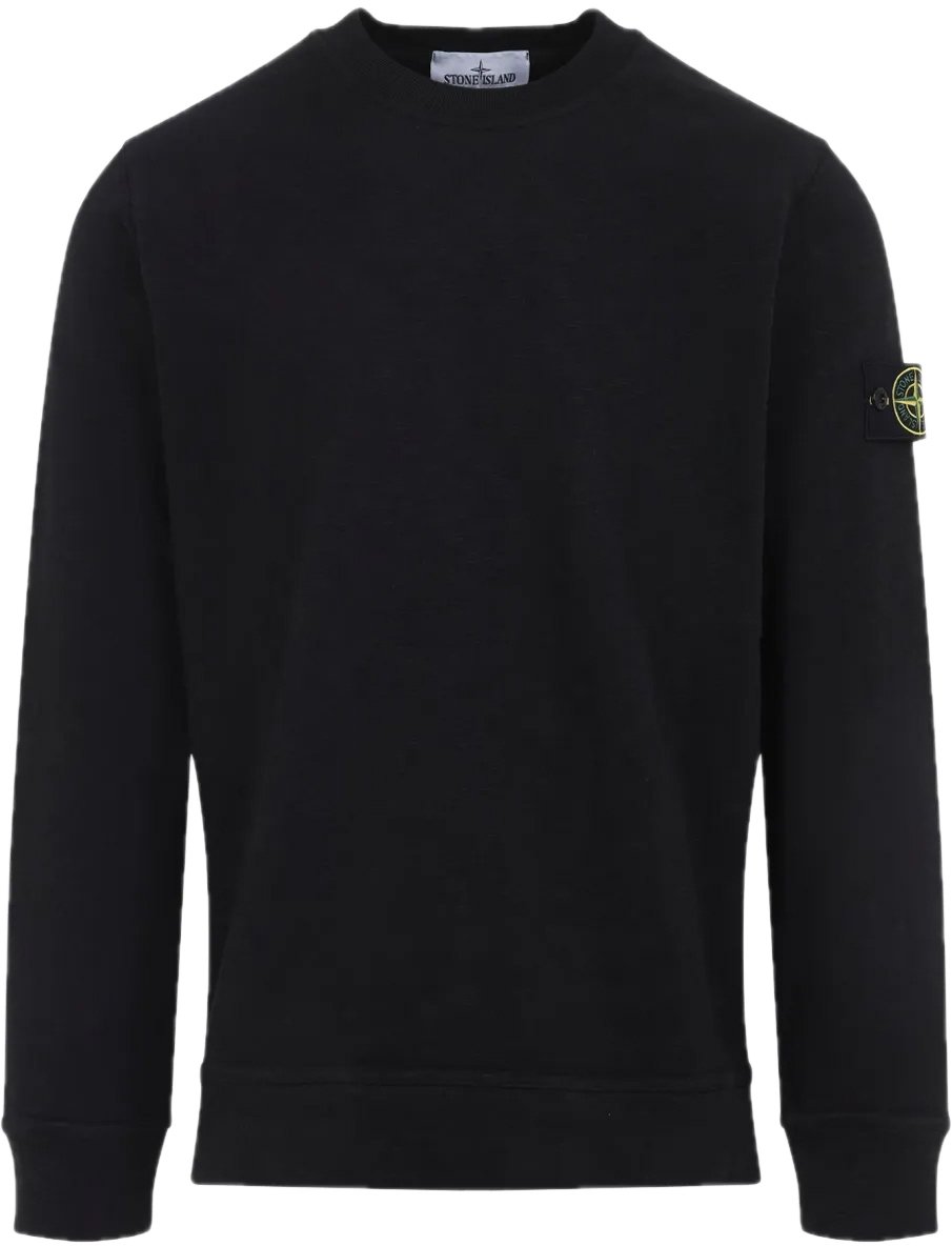 Stone Island sweater badge black Zwart