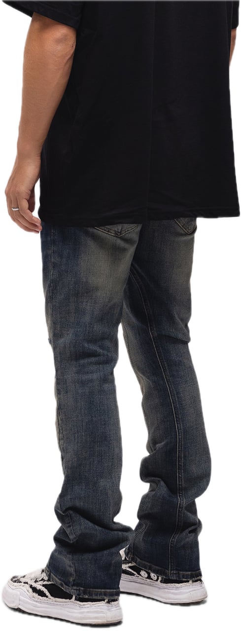Richesse Flared Snit Jeans Blauw