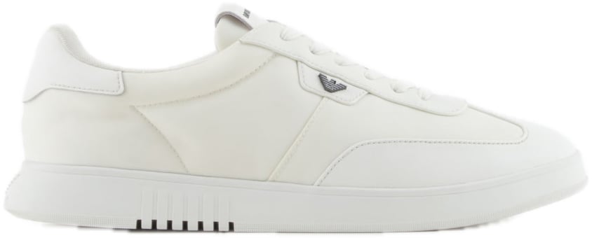 Emporio Armani Basic Nylon Sneaker White Wit