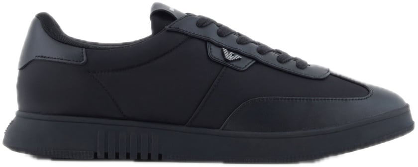 Emporio Armani Basic Nylon Sneaker Black Zwart