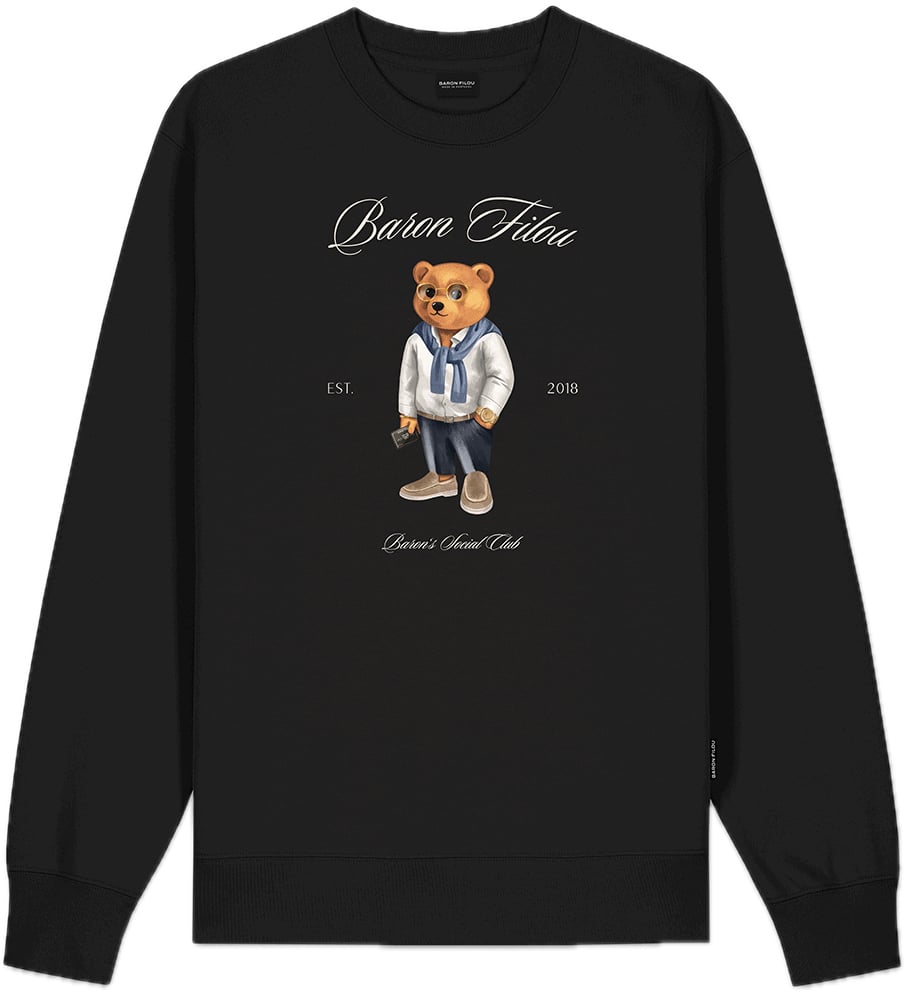 Baron Filou Pullover Clii Social Club Black Zwart