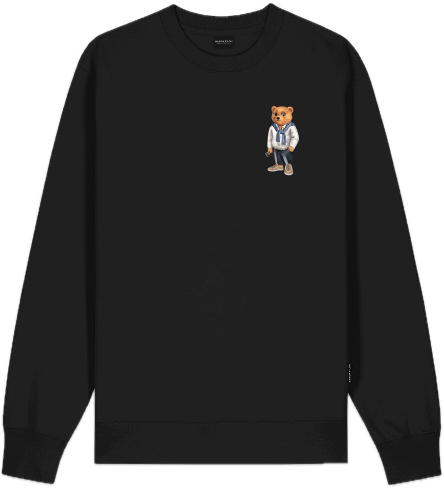Baron Filou Chestprint Pullover Clii Zwart