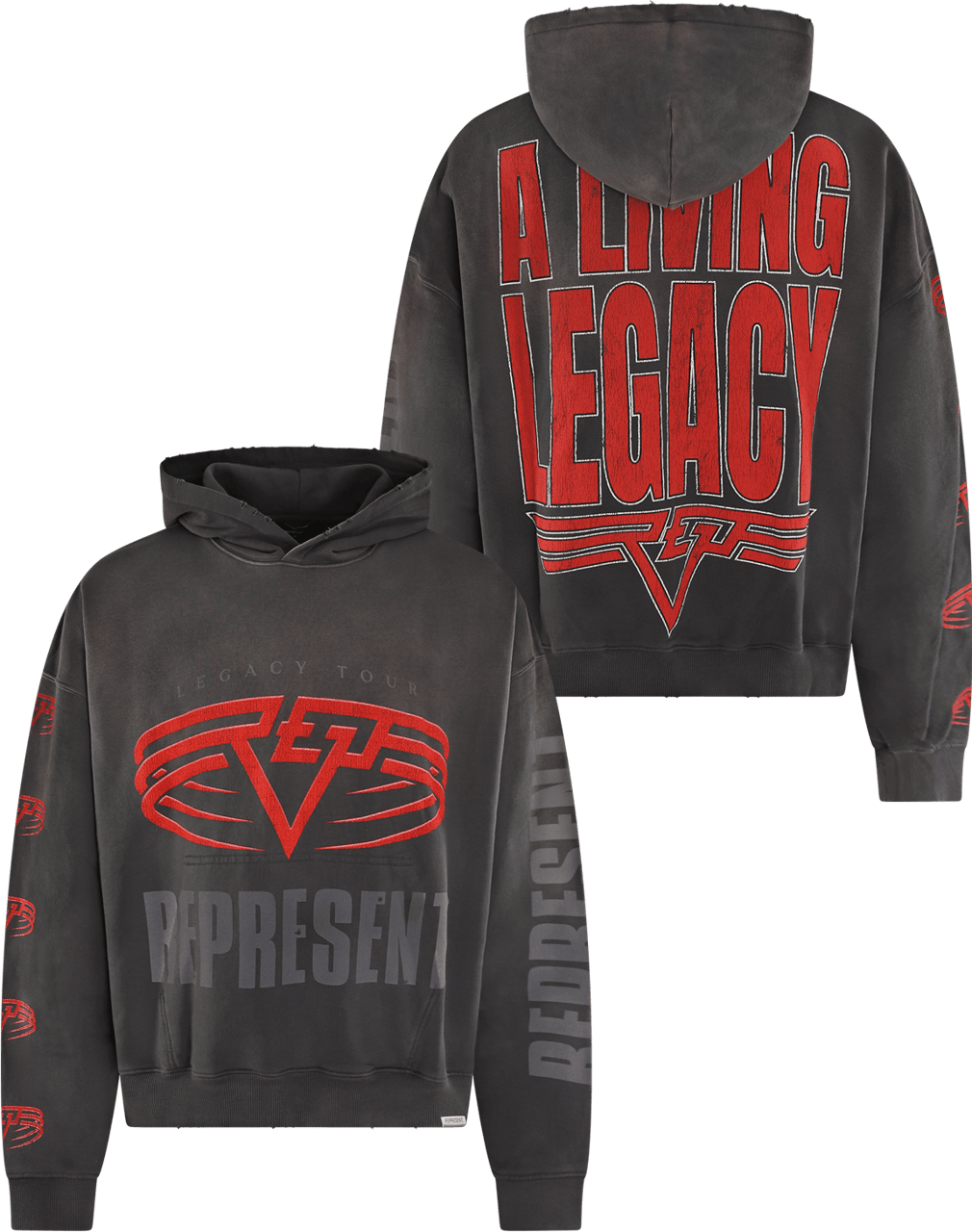 Represent Heren Reversible Living Legacy Tour Grijs
